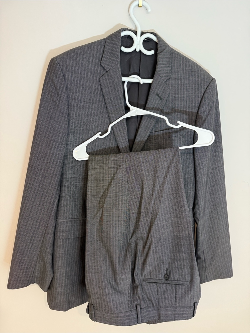 Coppley Gray Pinstripe Suit Jacket & Trousers - Professional Tailored Fit